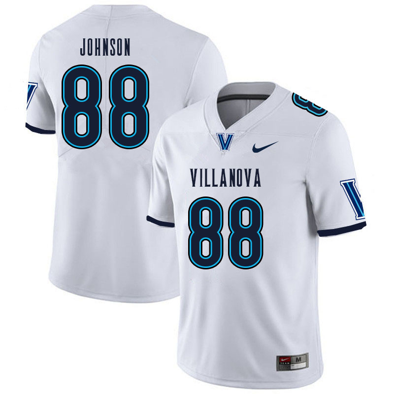Men #88 Antonio Johnson Villanova Wildcats College Football Jerseys Sale-White - Click Image to Close